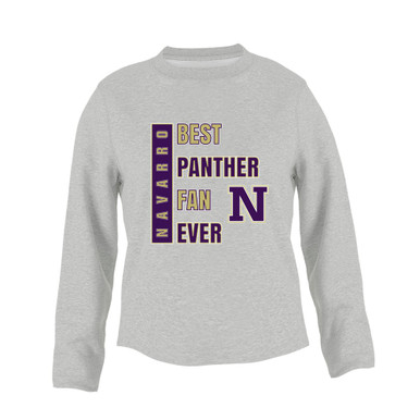Navarro Panthers N Script Best Panther Fan Women's Sweatshirt