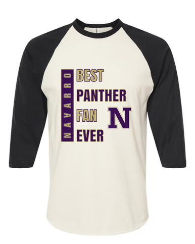 Navarro Panthers N Script Best Panther Fan Men's Baseball T-Shirt
