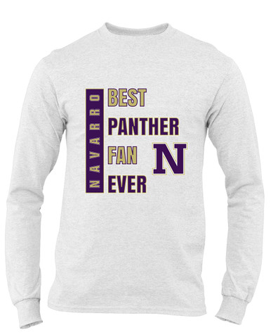 Navarro Panthers N Script Best Panther Fan Men's Premium LS T-Shirt