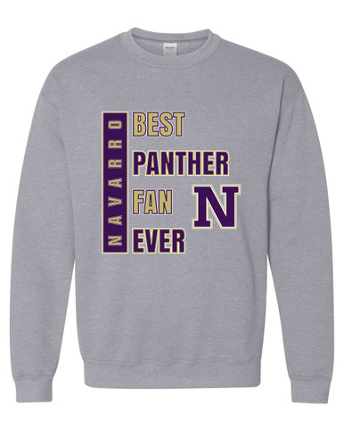 Navarro Panthers N Script Best Panther Fan Men's Sweatshirt