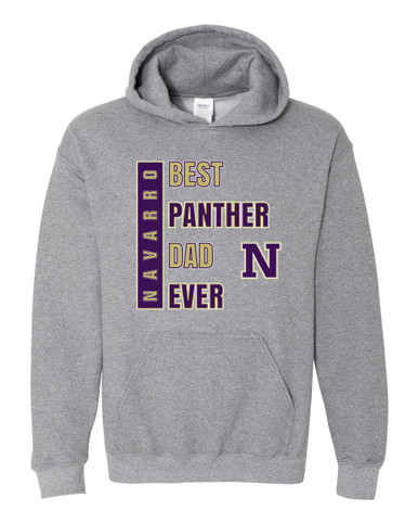 Navarro Panthers N Script Best Panther Dad Men's Hoodie