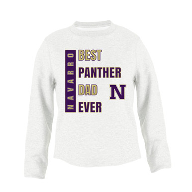 Navarro Panthers N Script Best Panther Dad Men's Sweatshirt