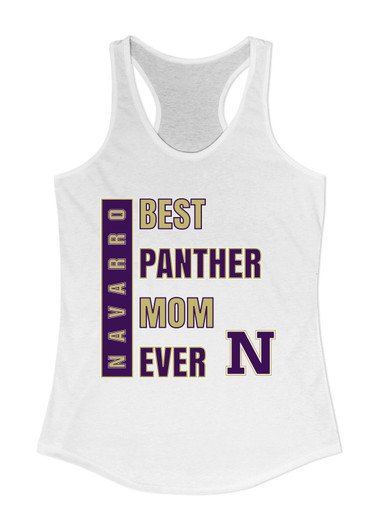 Navarro Panthers N Script Best Panther Mom Women's Tank Top