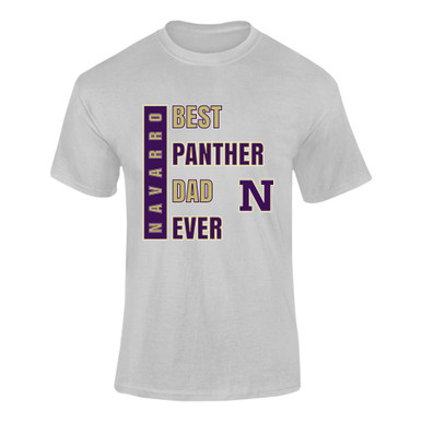 Navarro Panthers N Script Best Panther Dad Men's SS T-Shirt