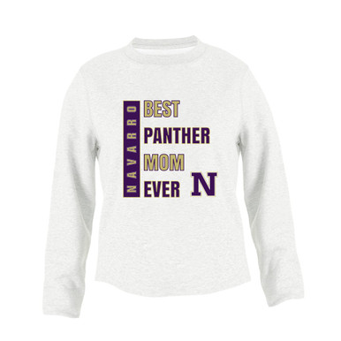 Navarro Panthers N Script Best Panther Mom Women's Sweatshirt