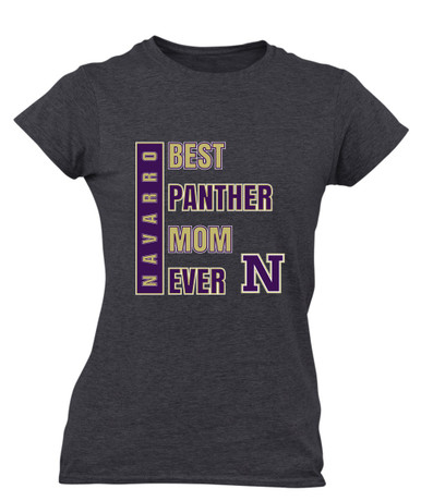Navarro Panthers N Script Best Panther Mom Women's Premium SS T-Shirt