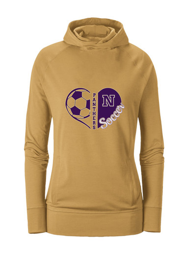 Navarro Panthers N Script Heart Soccer Women's Hoodie