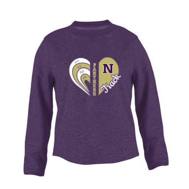 Navarro Panthers N Script Heart Track Women's Sweatshirt