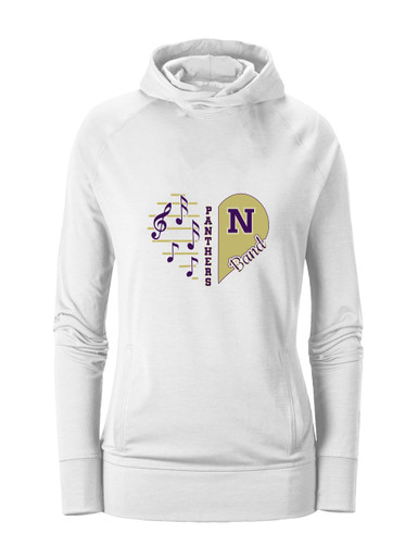 Navarro Panthers N Script Heart Band Women's Hoodie