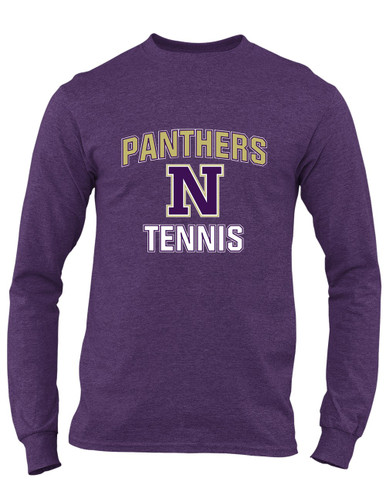 Navarro Panthers N Script Tennis Men's LS T-Shirt