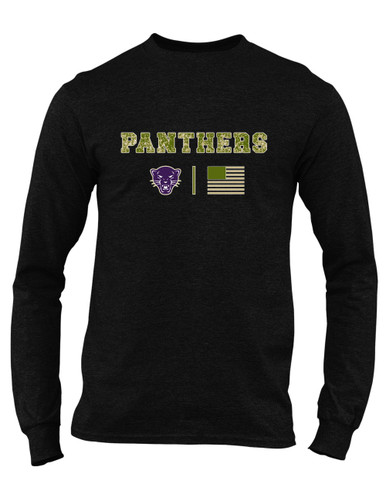 Navarro Panthers Camo Flag Men's Premium LS T-Shirt