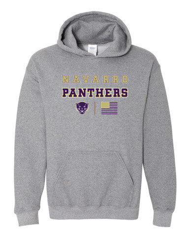 Navarro Panthers Spirit Flag Men's Hoodie
