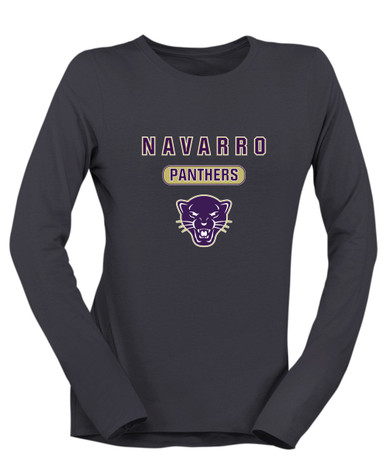 Navarro Panthers Mascot #3 Women's LS T-Shirt