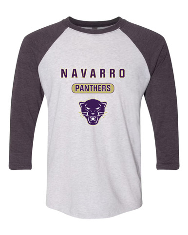 Navarro Panthers Mascot #3 Men's Baseball T-Shirt