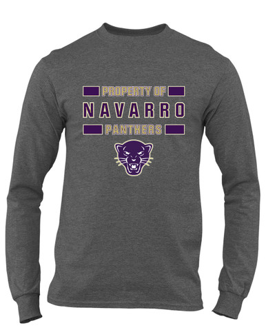 Navarro Panthers Property Of Men's LS T-Shirt