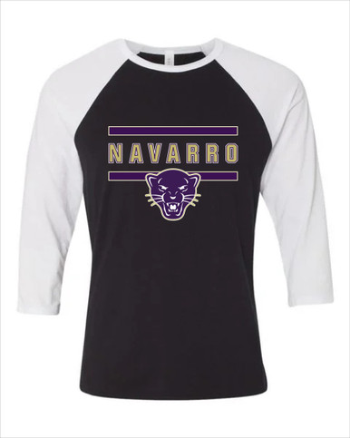 Navarro Panthers Mascot #4 Women's Baseball T-Shirt