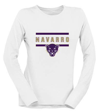 Navarro Panthers Mascot #4 Women's LS T-Shirt