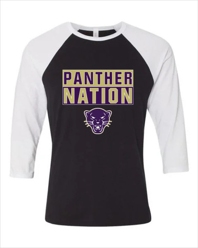 Navarro Panthers Nation #1 Women's Baseball T-Shirt