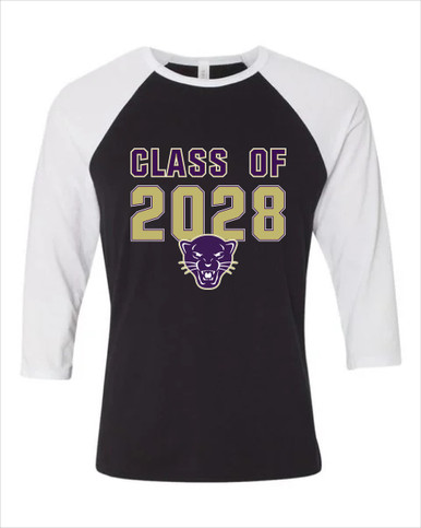 Navarro Panthers Class of 2028 Men's Baseball T-Shirt
