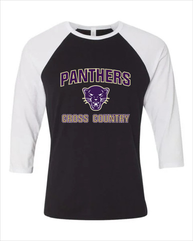 Navarro Panthers Cross Country Men's Baseball T-Shirt
