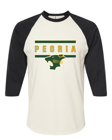 Peoria Panthers Mascot #4 Men's Baseball T-Shirt