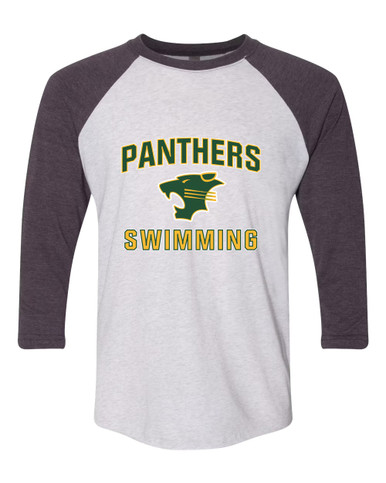 Peoria Panthers Swimming Men's Baseball T-Shirt