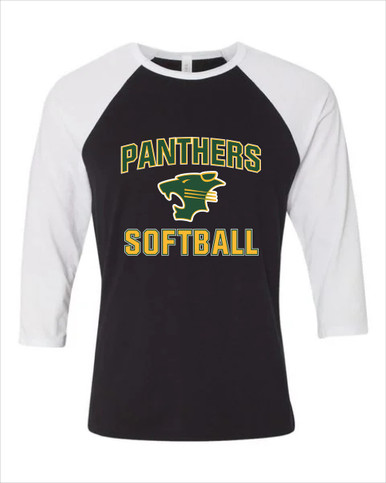 Peoria Panthers Softball #1 Women's Baseball T-Shirt