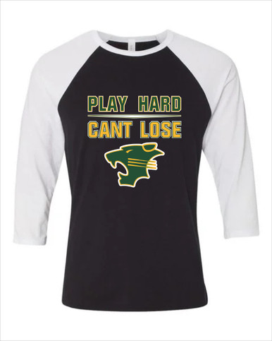 Peoria Panthers Play Hard, Can't Lose Men's Baseball T-Shirt