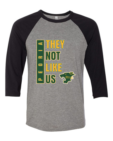 Peoria Panthers They Not Like Us #1 Men's Baseball T-Shirt