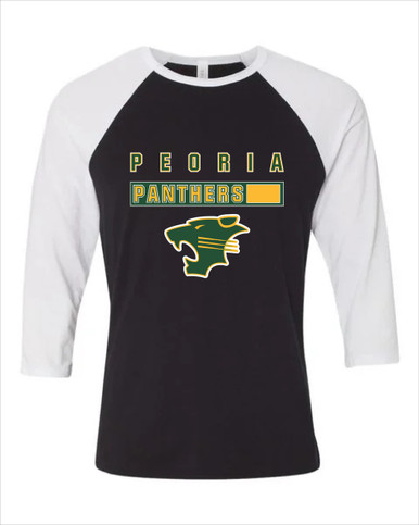 Peoria Panthers Mascot #7 Women's Baseball T-Shirt