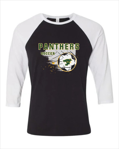 Peoria Panthers Soccer #2 Men's Baseball T-Shirt