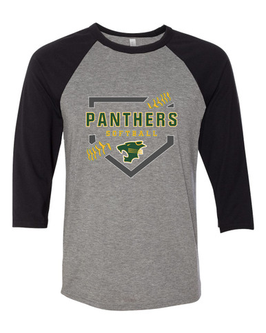 Peoria Panthers Softball #2 Women's Baseball T-Shirt