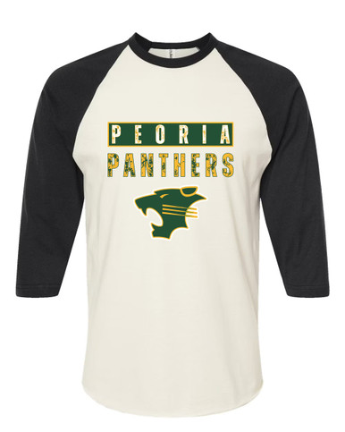 Peoria Panthers Mascot #9 Women's Baseball T-Shirt