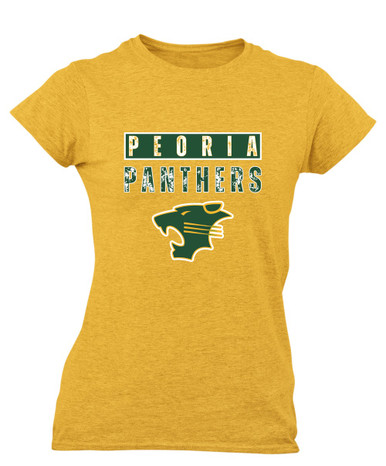 Peoria Panthers Mascot #9 Women's SS T-Shirt