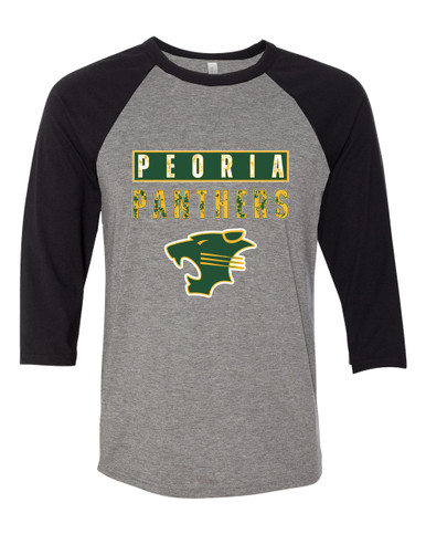 Peoria Panthers Mascot #9 Men's Baseball T-Shirt