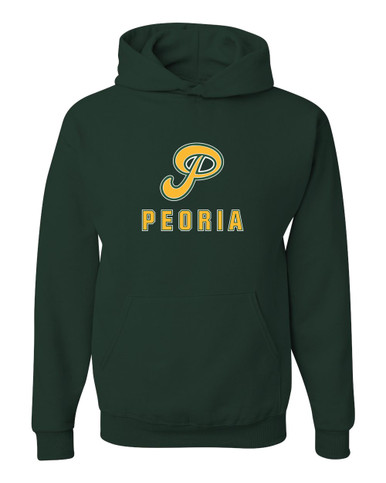 Peoria Panthers P Script Mascot #2 Men's Premium Hoodie