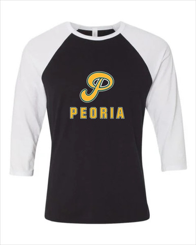 Peoria Panthers P Script Mascot #2 Men's Baseball T-Shirt
