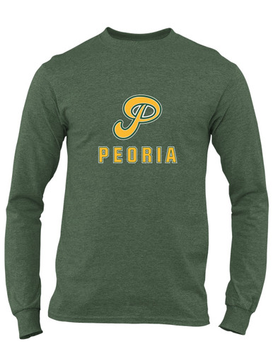 Peoria Panthers P Script Mascot #2 Men's LS T-Shirt