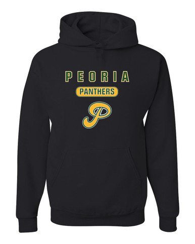 Peoria Panthers P Script Mascot #3 Men's Premium Hoodie