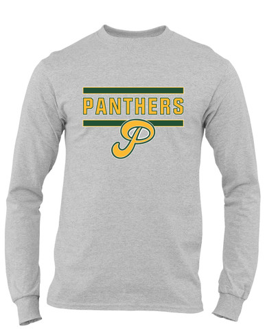 Peoria Panthers P Script Mascot #5 Men's LS T-Shirt