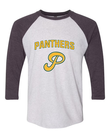 Peoria Panthers P Script Mascot #6 Men's Baseball T-Shirt