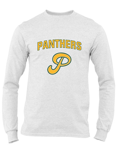Peoria Panthers P Script Mascot #6 Men's LS T-Shirt