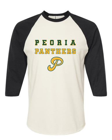 Peoria Panthers P Script Spirit Women's Baseball T-Shirt