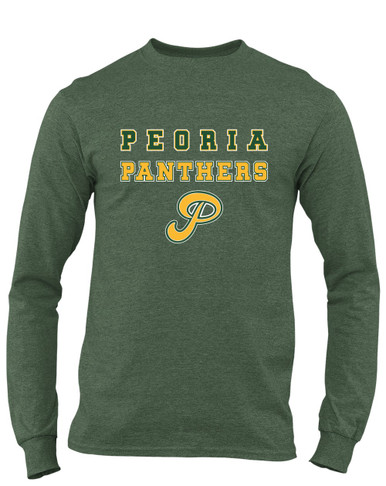 Peoria Panthers P Script Spirit Men's LS T-Shirt