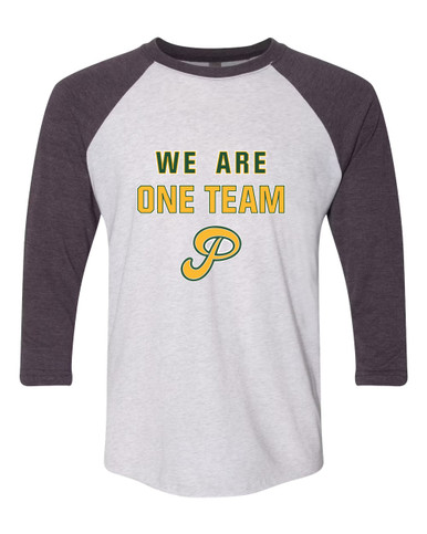 Peoria Panthers P Script We Are One Team Women's Baseball T-Shirt