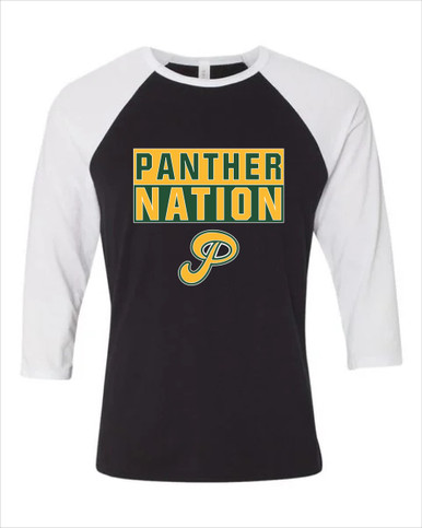Peoria Panthers P Script Nation #1 Women's Baseball T-Shirt