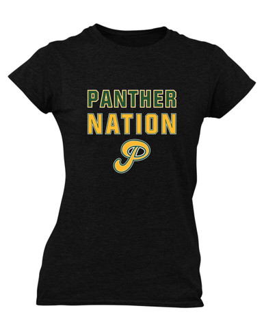 Peoria Panthers P Script Nation #2 Women's SS T-Shirt