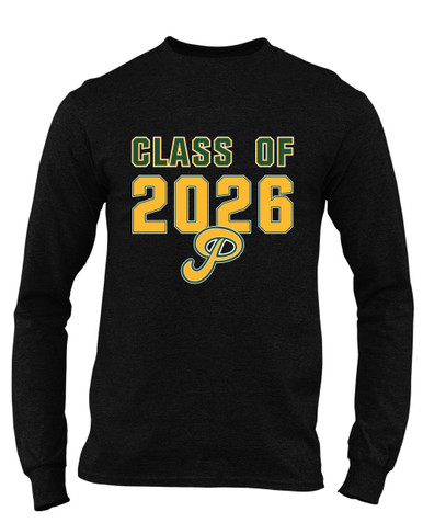 Peoria Panthers P Script Class of 2026 Men's LS T-Shirt