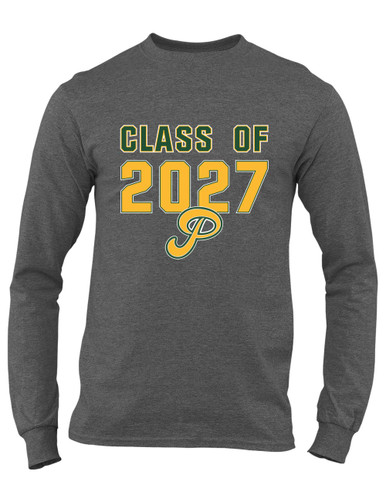 Peoria Panthers P Script Class of 2027 Men's LS T-Shirt
