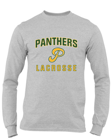 Peoria Panthers P Script Lacrosse Men's LS T-Shirt